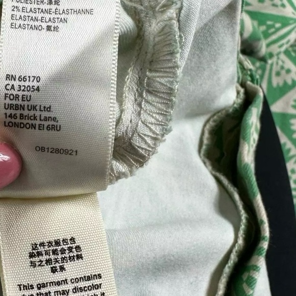 Free People Youthquake in coveted Geometric Green size 27 - Picture 11 of 11